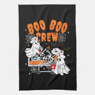 Boo Boo Crew Halloween-Geist Krankenschwester Geschirrtuch