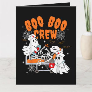 Boo Boo Crew Halloween-Geist Krankenschwester Karte