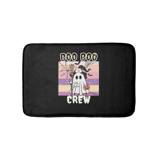 Boo Boo Crew Halloween Ghost Nurse Essential T-Shi Badematte (Vorderseite)