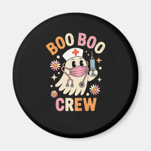 Boo Boo Crew Halloween Ghost Nurse Essential T-Shi Magnet