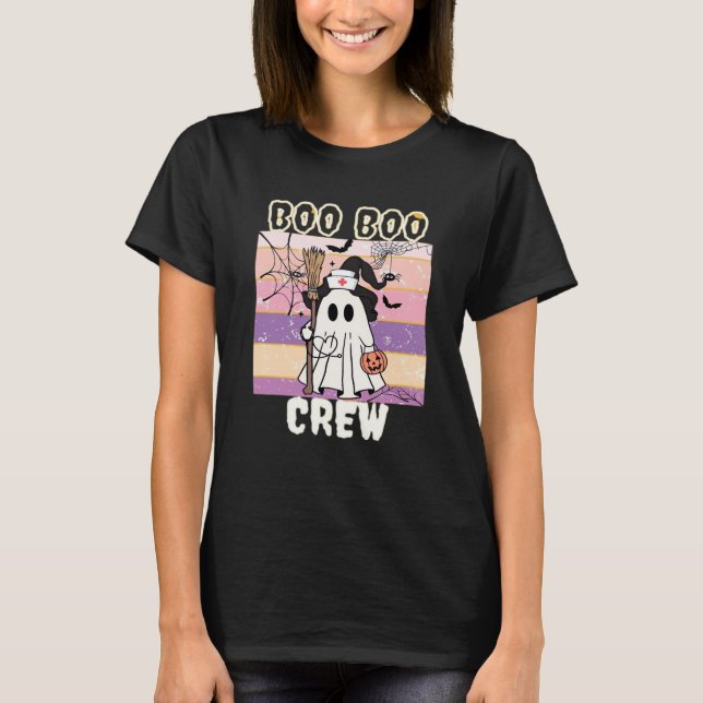 Boo Boo Crew Halloween Ghost Nurse Essential T-Shi T-Shirt (Vorderseite)