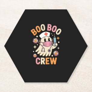 Boo Boo Crew Halloween Ghost Nurse Essential T-Shi Untersetzer