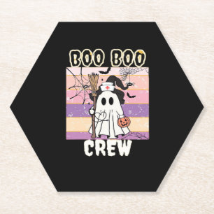 Boo Boo Crew Halloween Ghost Nurse Essential T-Shi Untersetzer