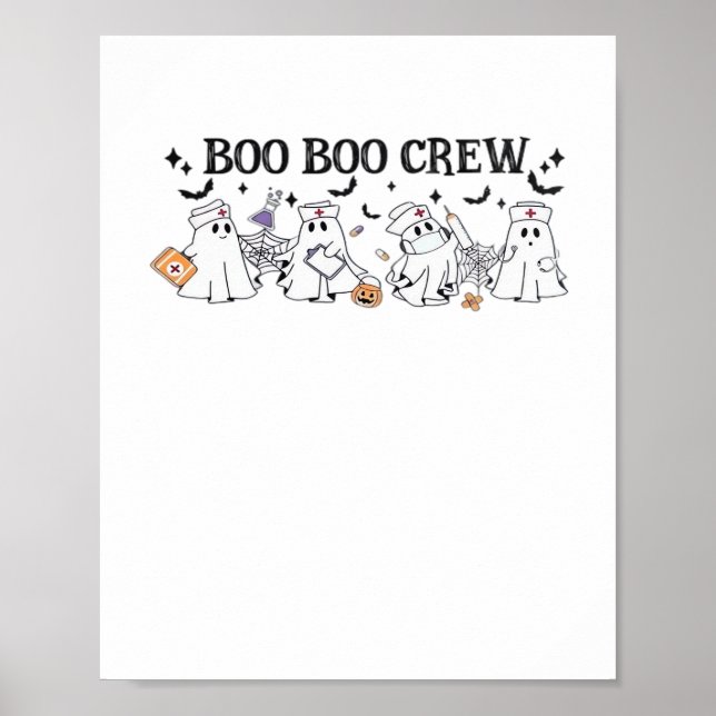 Boo Boo Crew Halloween Klassischer T - Shirt Poster (Vorne)