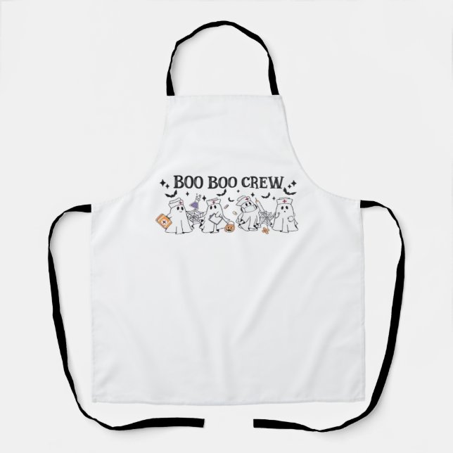Boo Boo Crew Halloween Klassischer T - Shirt Schürze (Vorderseite)