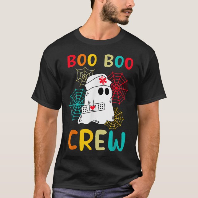 Boo Boo Crew Halloween Krankenpflege T-Shirt (Vorderseite)