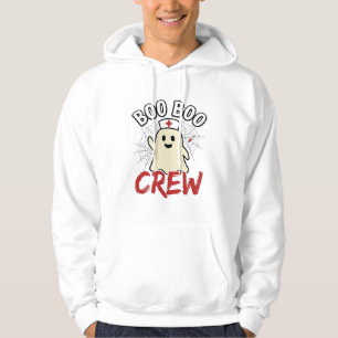 Boo Boo Crew Halloween Krankenschwester Geist Vint Hoodie