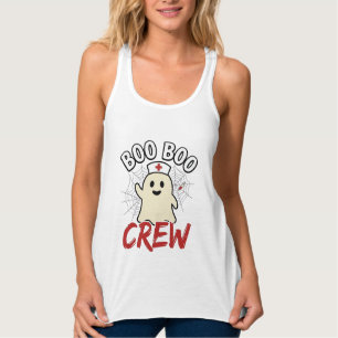 Boo Boo Crew Halloween Krankenschwester Geist Vint Tank Top