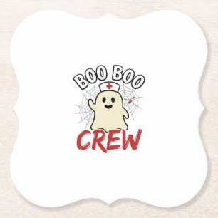 Boo Boo Crew Halloween Krankenschwester Geist Vint Untersetzer