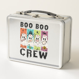 Boo Boo Crew Halloween Krankenschwester Metall Brotdose