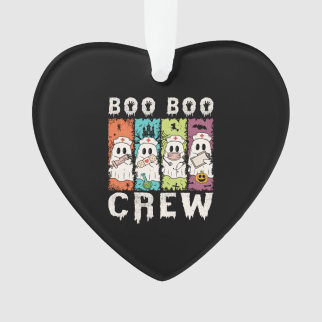 Boo Boo Crew Halloween Krankenschwester Ornament (Vorderseite)