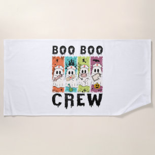 Boo Boo Crew Halloween Krankenschwester Strandtuch