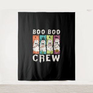 Boo Boo Crew Halloween Krankenschwester Wandteppich