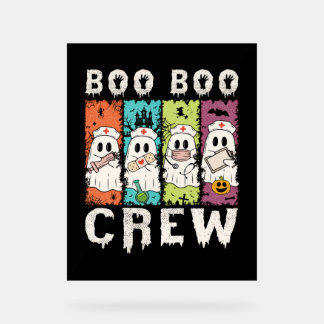 Boo Boo Crew Halloween Nurse Acrylschild