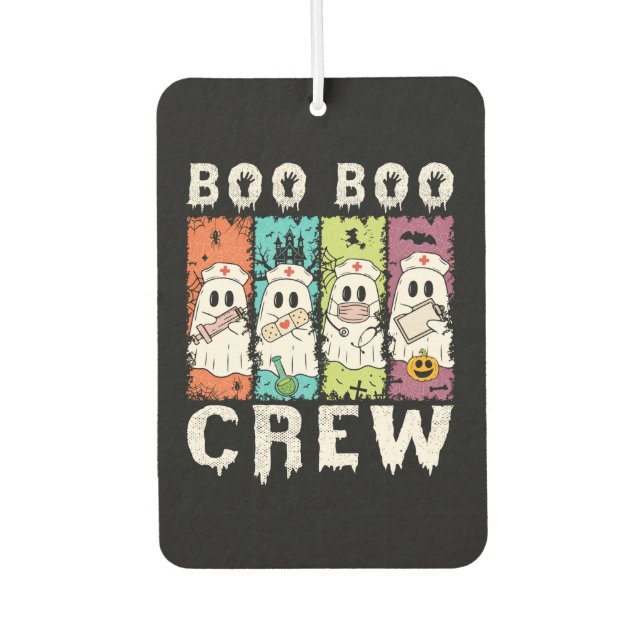 Boo Boo Crew Halloween Nurse Autolufterfrischer (Vorderseite)