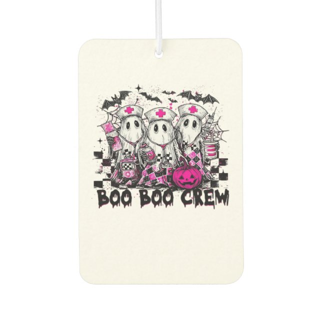 Boo Boo Crew Halloween Nurse Classic T-Shirt Autolufterfrischer (Vorderseite)