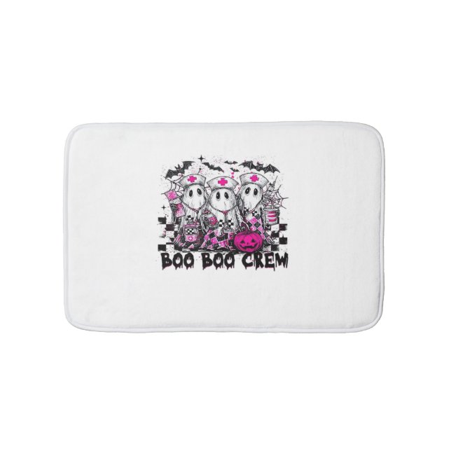 Boo Boo Crew Halloween Nurse Classic T - Shirt Badematte (Vorderseite)