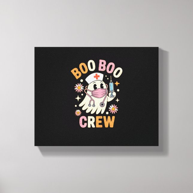 Boo Boo Crew Halloween Nurse Essential T - Shirt Leinwanddruck (Vorderseite)