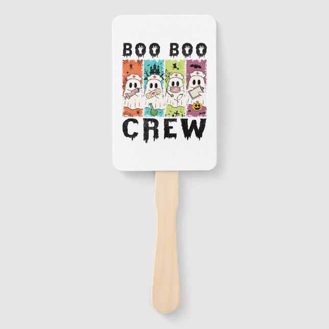 Boo Boo Crew Halloween Nurse Fächer (Vorderseite)