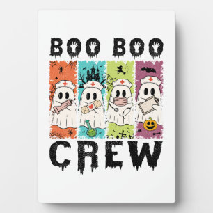 Boo Boo Crew Halloween Nurse Fotoplatte