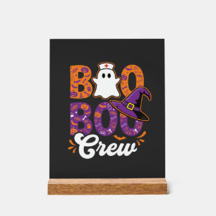 Boo Boo Crew Halloween-Nurse-Geister-Design Acrylschild