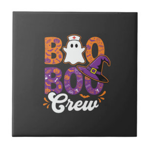 Boo Boo Crew Halloween-Nurse-Geister-Design Fliese