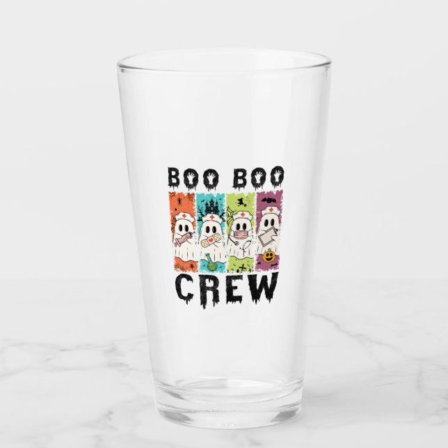 Boo Boo Crew Halloween Nurse Glas (Vorderseite)