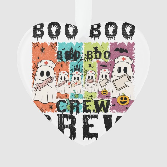 Boo Boo Crew Halloween Nurse Ornament (Vorderseite)