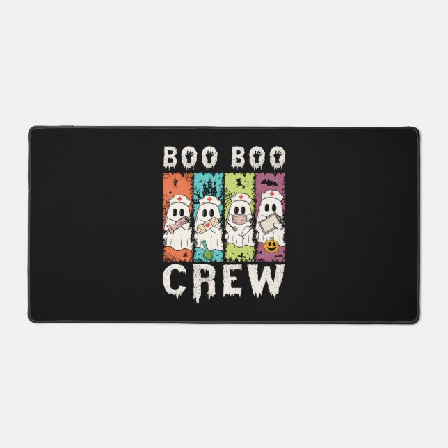 Boo Boo Crew Halloween Nurse Schreibtischunterlage (Vorderseite)