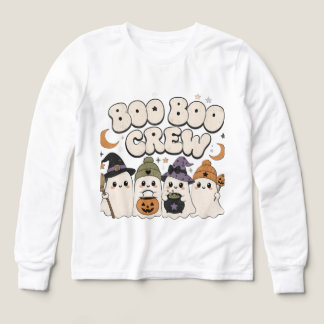 Boo Boo Crew Halloween-Shirt Süßer Geist Langarmsh