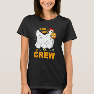 Boo Boo Crew Halloween Süßer Geist Lustiges Huhn W T-Shirt