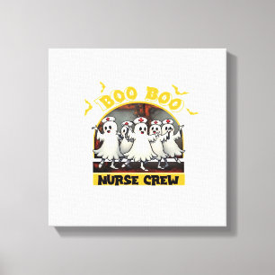 BOO BOO CREW KLASSISCHES KRANKENSCHWESTER HALLOWEE LEINWANDDRUCK