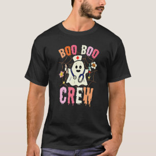Boo Boo Crew Krankenschwester Geist Lustiges Hallo T-Shirt