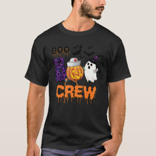 Boo Boo Crew Krankenschwester Halloween Geist Hal T-Shirt