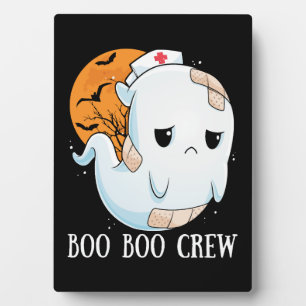 Boo Boo Crew Krankenschwester Halloween-Kostüm für Fotoplatte