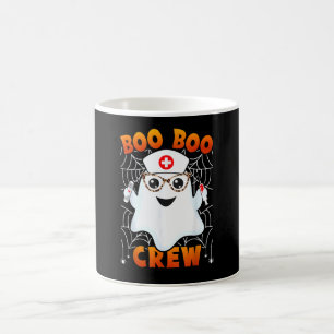 Boo Boo Crew Krankenschwester Leopard Brille Faul Kaffeetasse