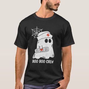Boo Boo Crew Krankenschwester Lustiger Geist Fraue T-Shirt