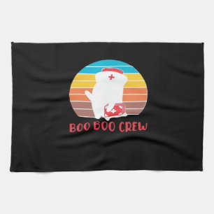 Boo Boo Crew Krankenschwester Lustiger Geist Hallo Geschirrtuch