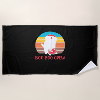 Boo Boo Crew Krankenschwester Lustiger Geist Hallo Strandtuch