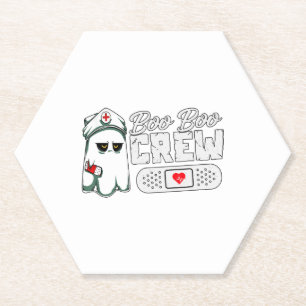 Boo Boo Crew Krankenschwester Lustiges Halloween G Untersetzer