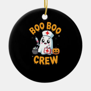 Boo Boo Crew Krankenschwester Süßer Geist Hallowee Keramik Ornament