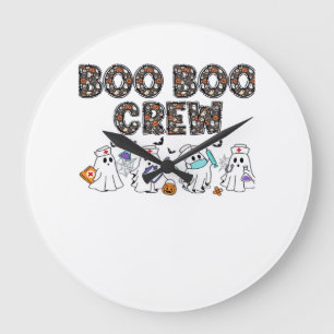 Boo Boo Crew � Lustige Halloween-Nurse-Geister Med Große Wanduhr