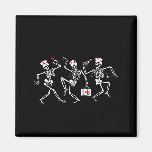 Boo Boo Crew Lustiger Tanzender Skelett Krankensch Magnet