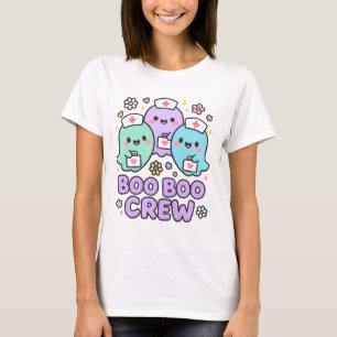 Boo Boo Crew Niedlich Ghost Nurse T-Shirt