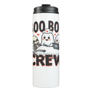 Boo Boo Crew Niedlich Halloween Nurse Ghosts Essen Thermosbecher
