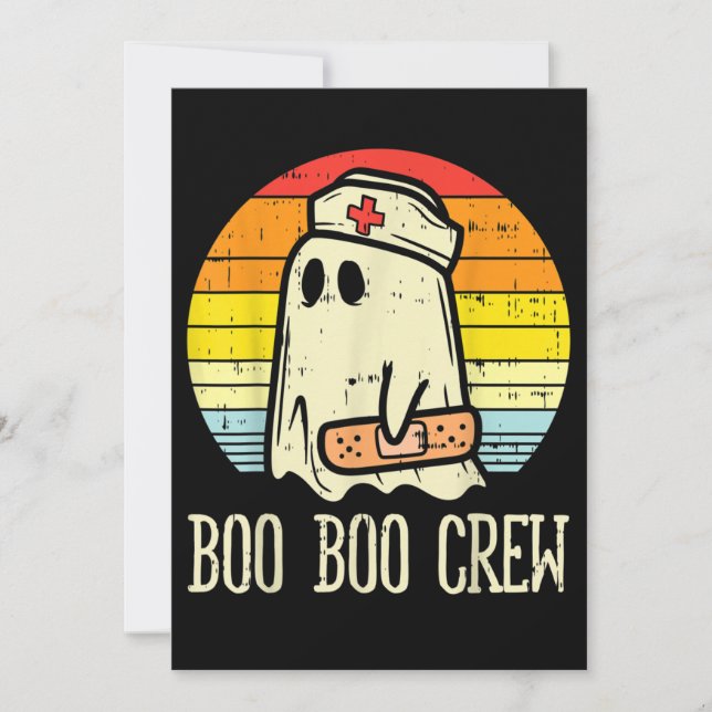 Boo Boo Crew NurHalloween für Krankenschwestern Einladung (Vorderseite)