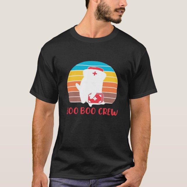 Boo Boo Crew Nurse Funny Ghost Halloween Classic T T-Shirt (Vorderseite)