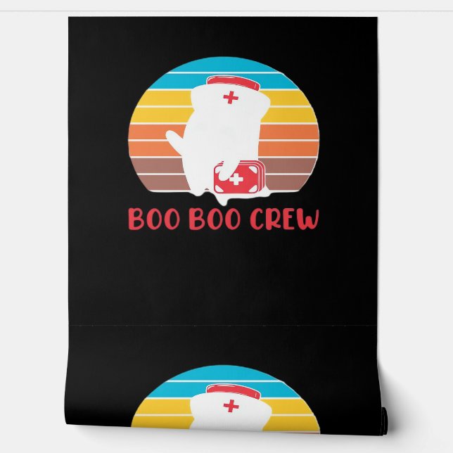 Boo Boo Crew Nurse Funny Ghost Halloween Classic T Tapete (Abrollen)