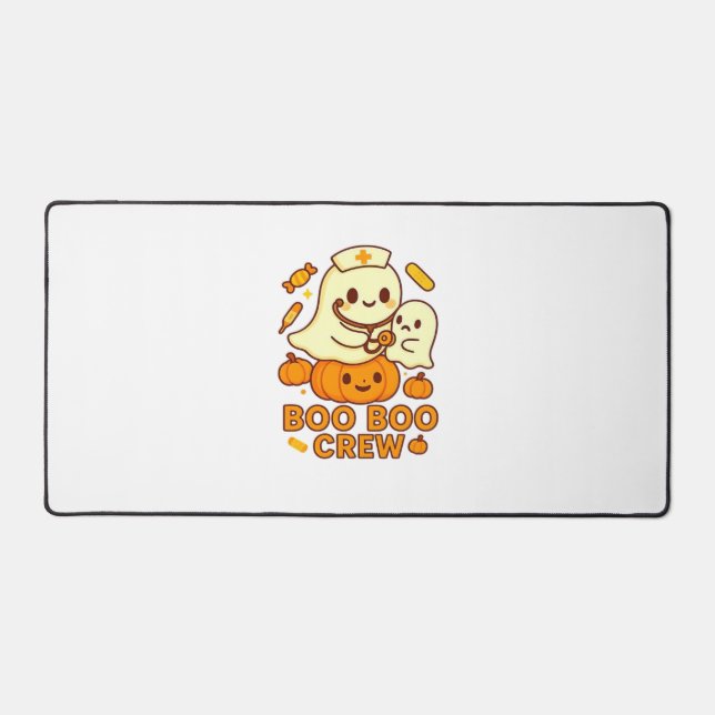 Boo Boo Crew Nurse Ghost Classic T - Shirt Schreibtischunterlage (Vorderseite)