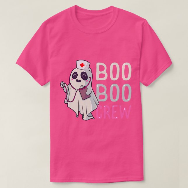 Boo Boo Crew Nurse Ghost Funny Halloween Kostüm ( T-Shirt (Design vorne)